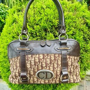 RARE Christian Dior 2006 Galliano Era CD Logo Trotter Bag